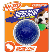 Nerf Super Scented Bacon Flavoured Ball Solid Dog/Puppy Toy
