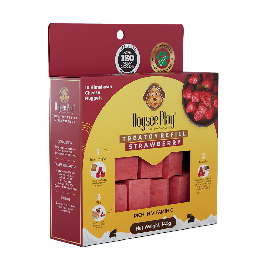 Dogsee Play Refill Pack Strawberry Flavour 10 pieces