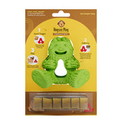 Dogsee Play TreatToy Green Microwavable Yak Toy