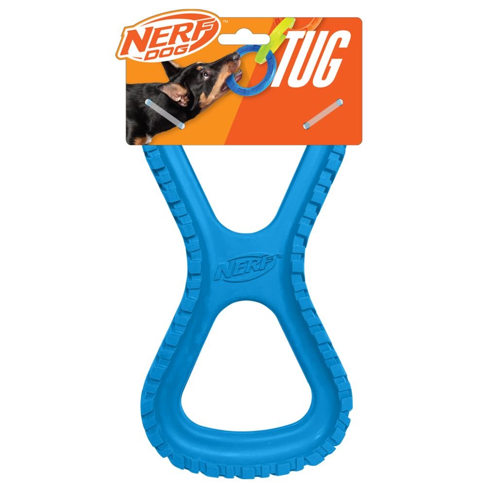 Nerf Dog Toy Rubber Tire Infinity Tug of war Dog puppy toy 10in