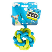 Coockoo Rubber Throw/Chew Ball with Handle Dog/Puppy Toy