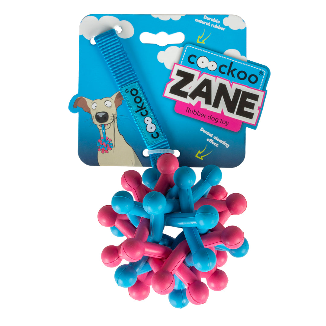 Coockoo Rubber Woven Ball with Handle  Dog/Puppy Toy