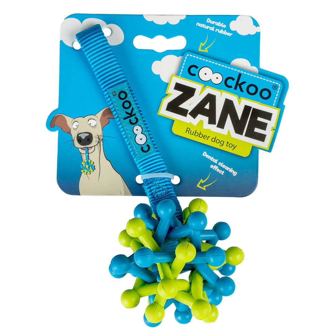 Coockoo Rubber Woven Ball with Handle  Dog/Puppy Toy
