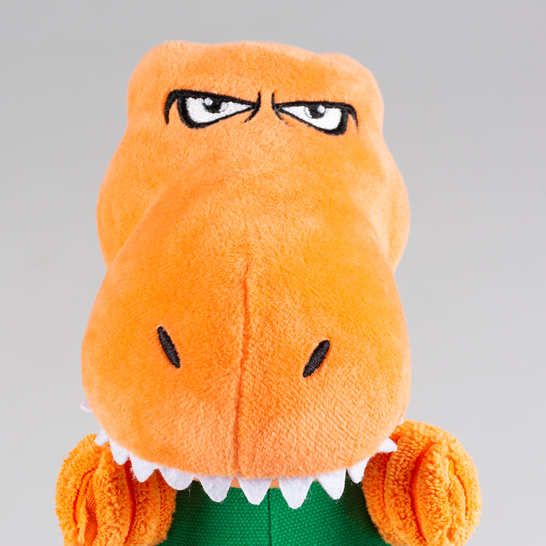 Plush Dino T-Rex Corduroy Squeaker Dog/Puppy Teddy 19x17x24cm