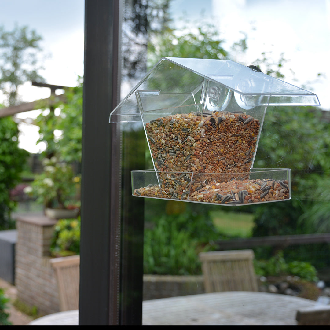 Garden Clear Window Bird Feeder