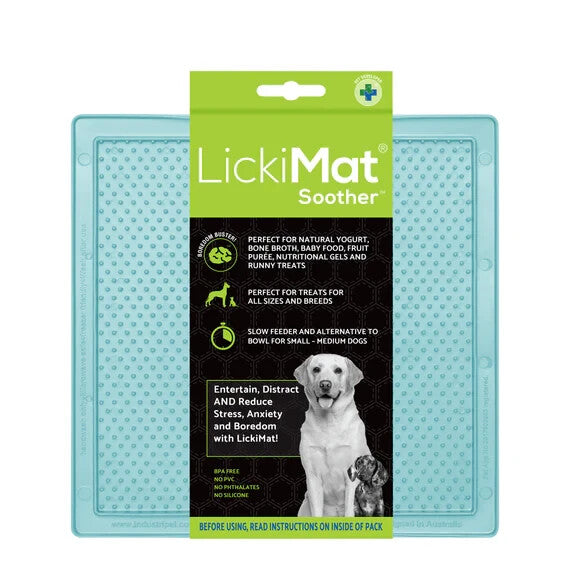Lickimat Soother Treat Mat for Dogs, Cats & Puppies Interactive Feeder Toy