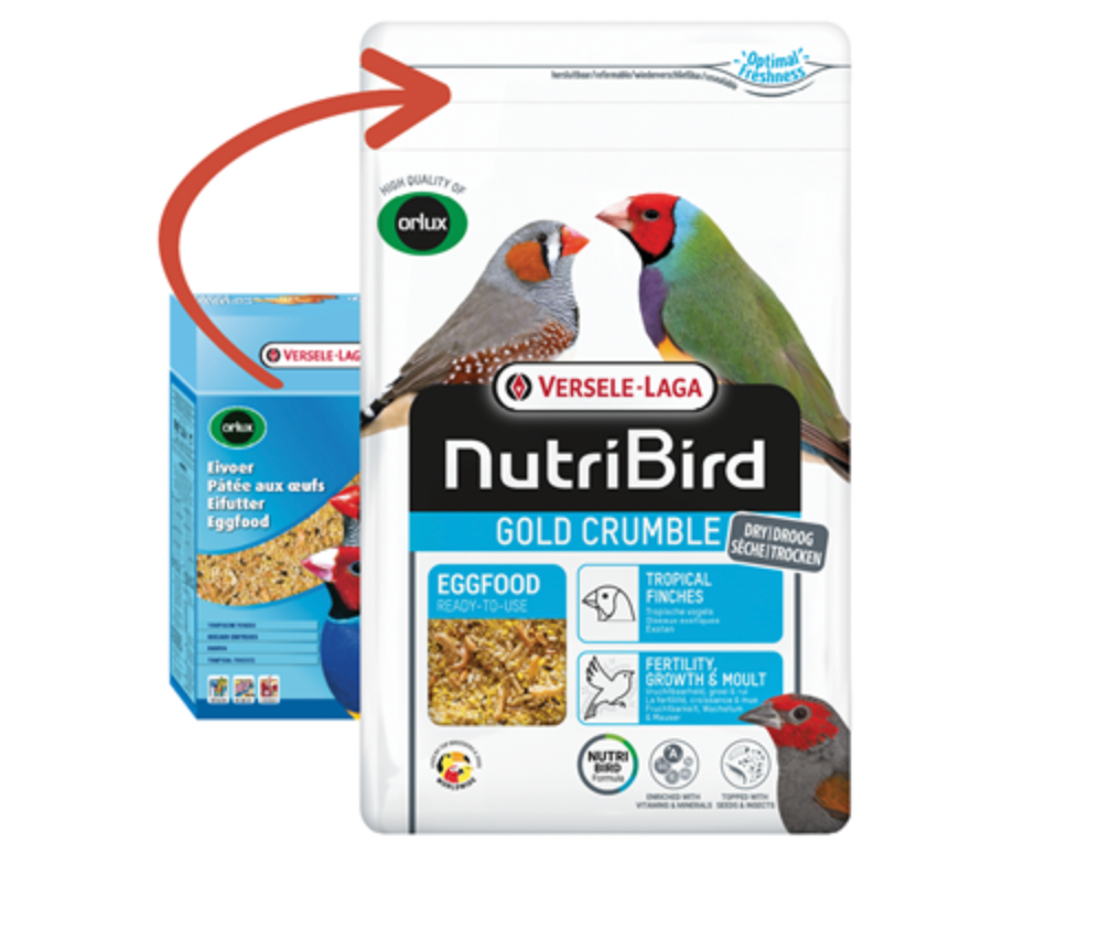 Versele Laga Orlux Eggfood Dry Tropical Finches 1kg