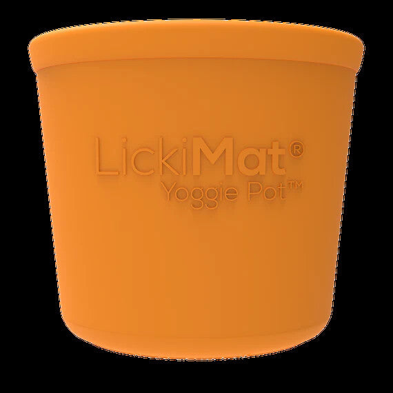LickiMat yoggie Pot Boredom Buster Feeder for Dogs - Dog Interactive Enrichment