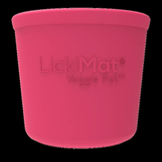 LickiMat yoggie Pot Boredom Buster Feeder for Dogs - Dog Interactive Enrichment