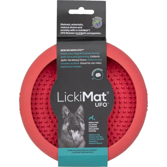 LickiMat UFO Bordem Buster for Dogs - Slow Feeding Dog Bowl Lick Mat - All Dogs