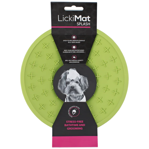 LickiMat Splash Dog Stress Free/Slow Down Feeding Bathtime & Grooming Mat