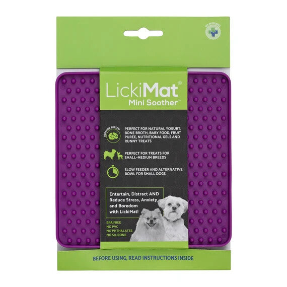 Lickimat Mini Classic Soother Slow Feeder Boredom Buster slow feeder for dogs