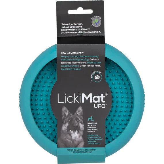 LickiMat UFO Bordem Buster for Dogs - Slow Feeding Dog Bowl Lick Mat - All Dogs