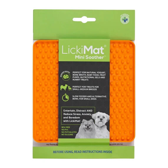 Lickimat Mini Classic Soother Slow Feeder Boredom Buster slow feeder for dogs