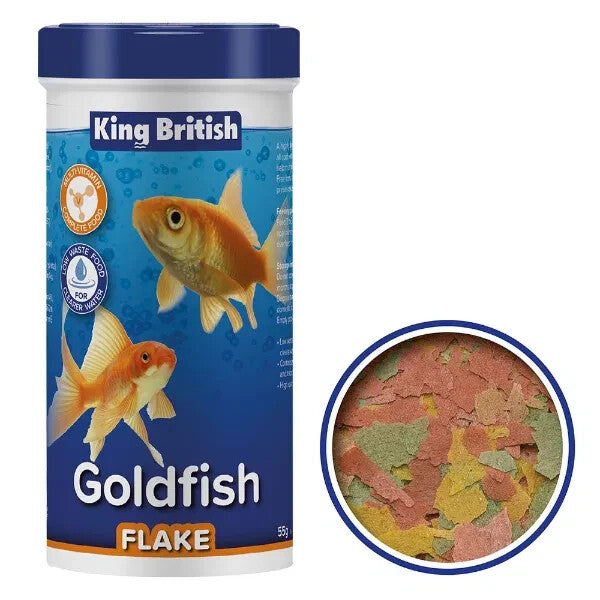 King British Goldfish Flakes 55 gram fish food