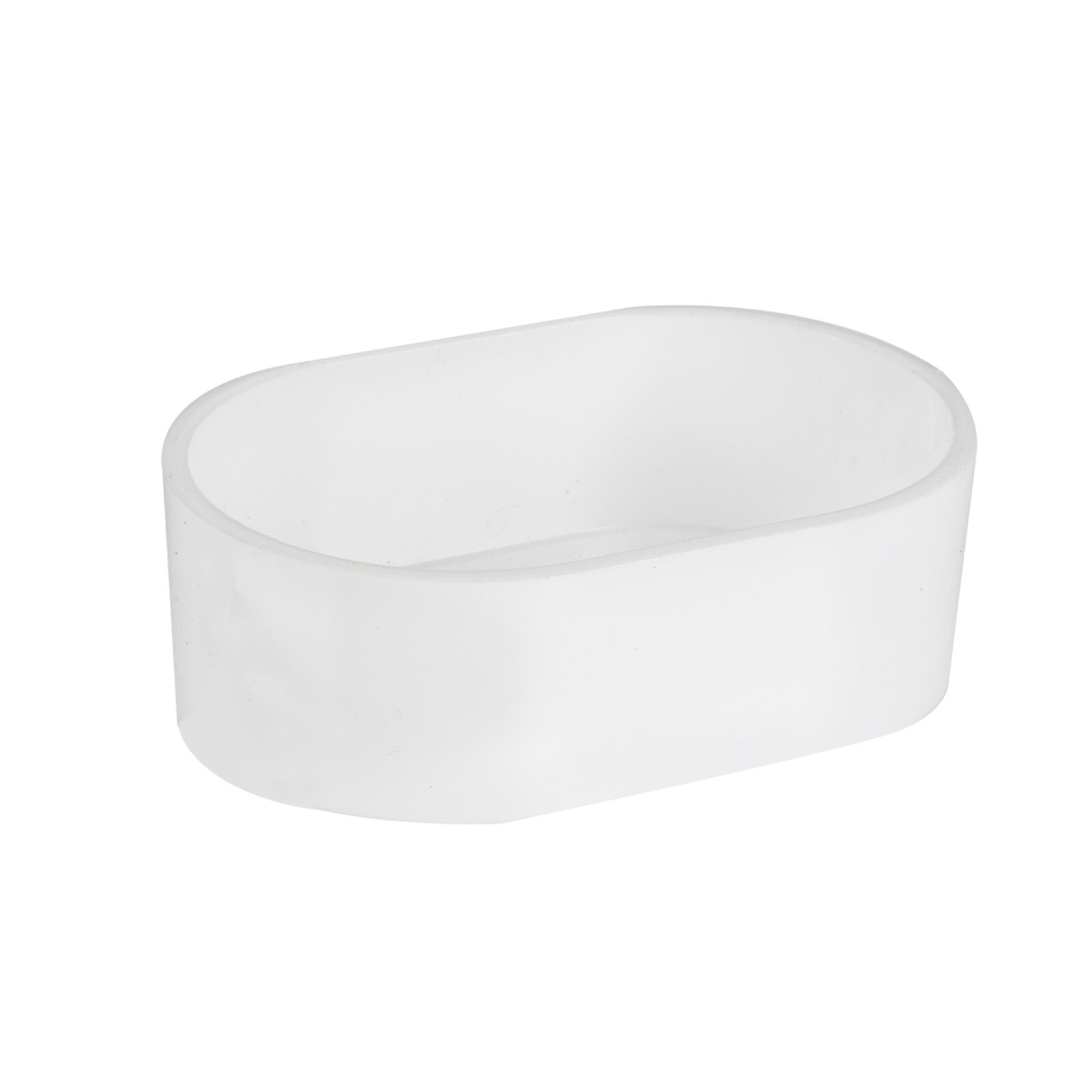Pack of 2 plastic oval bowl 10.5 x 3.5cm small animal/birds finch/budgies