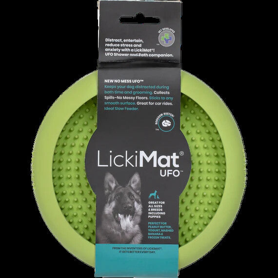 LickiMat UFO Bordem Buster for Dogs - Slow Feeding Dog Bowl Lick Mat - All Dogs