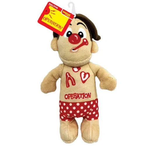 Hasbro Operation Squeak & Crinkle Cavity Sam 10" Dog/Puppy Toy