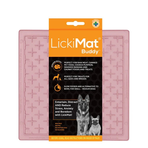 Lickimat treat mats for dogs Buddy Treat Feeding Pet Mat bordom buster