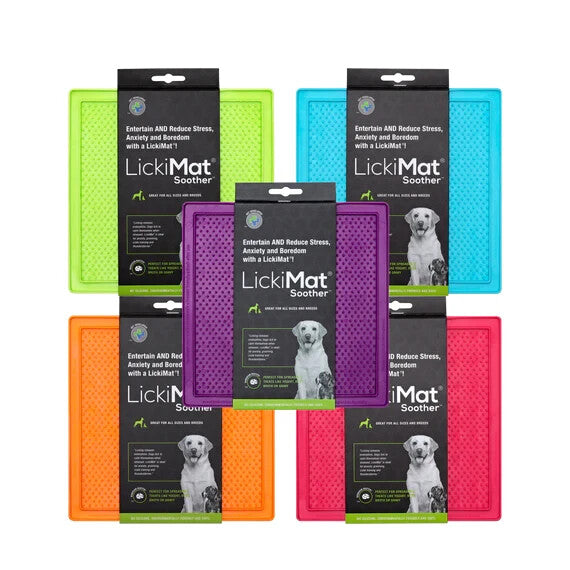Lickimat Soother Treat Mat for Dogs, Cats & Puppies Interactive Feeder Toy