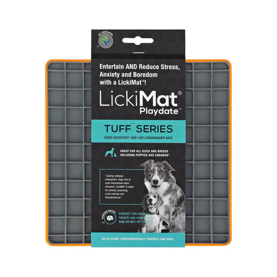 LickiMat Playdate Tuff Series slow feeder enrichment feeder dog large boredom