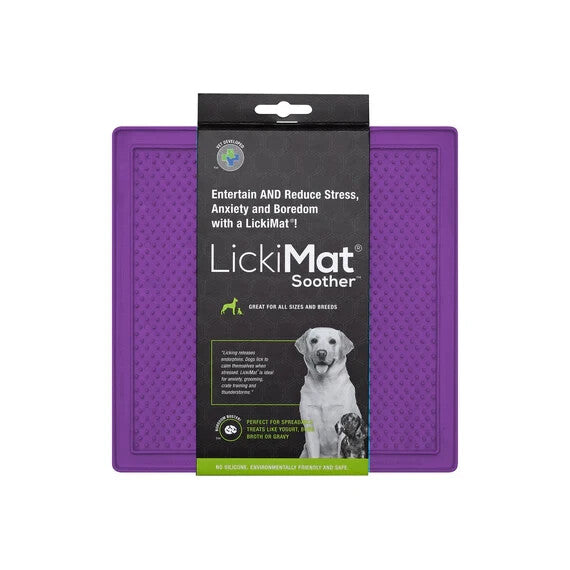 Lickimat Soother Treat Mat for Dogs, Cats & Puppies Interactive Feeder Toy