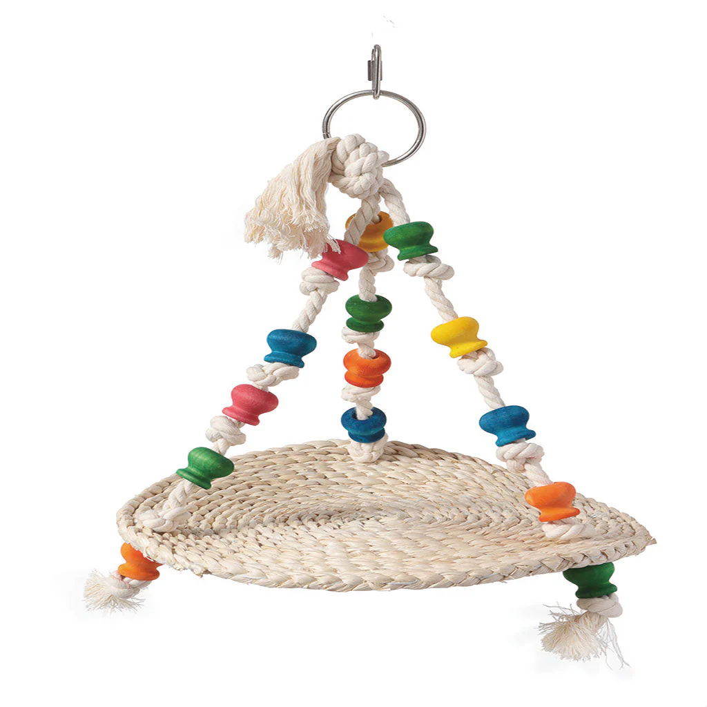 Adventure Wooden Corn Hammock Parrot African Gray Senegal Cockatoo Bird Cage