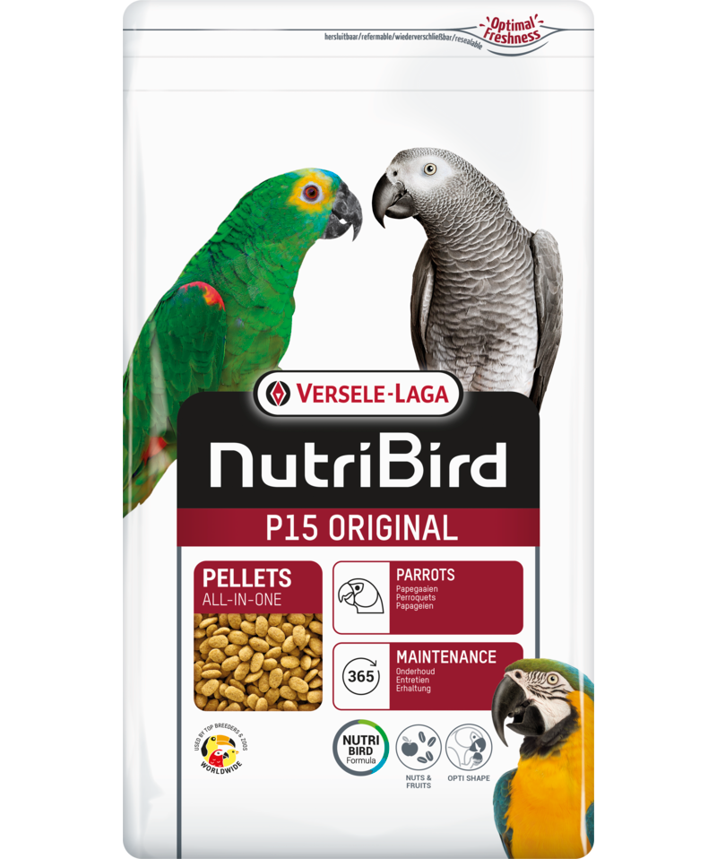 Versele Laga Nutribird P15 Original Extruded Pellets Parrot Food 3Kg
