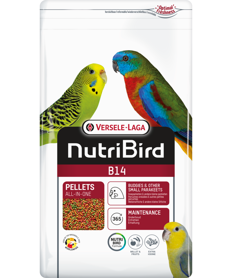 Versele Laga NutriBird B14 Extruded pellet Food budgies &  parakeets 800g