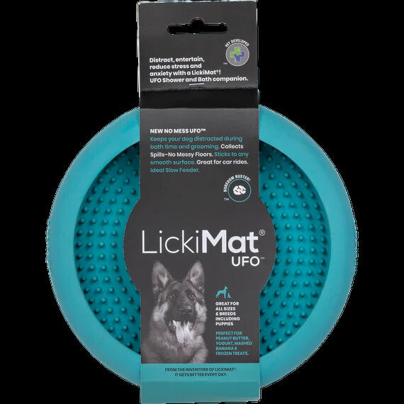 LickiMat UFO Bordem Buster for Dogs - Slow Feeding Dog Bowl Lick Mat - All Dogs