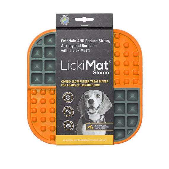 Dog Lick Mat LICKIMAT SLOMO for dogs puppies boredom busters. EXTRA TUFF