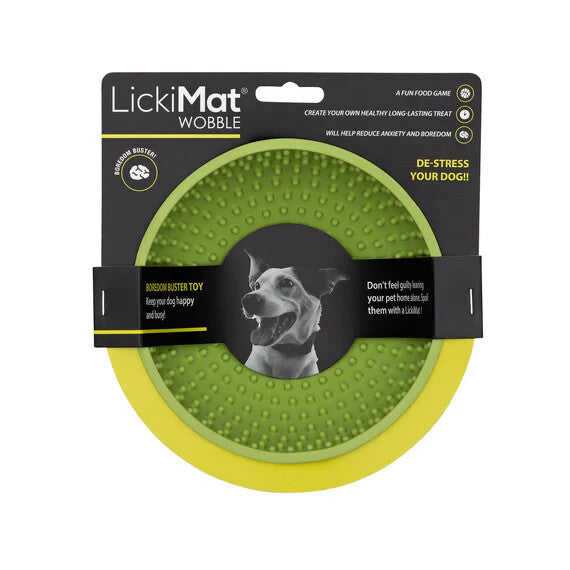 Dog LickiMat wobble Dog Puppy Cat Treat Boredom Buster Interactive Slow Feeder
