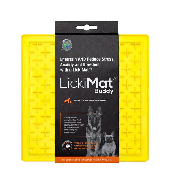 Lickimat treat mats for dogs Buddy Treat Feeding Pet Mat bordom buster