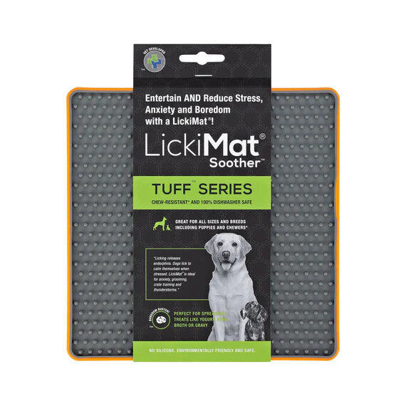 Dog LICKIMAT soother Dog Puppy Cat Treat Boredom Buster Interactive Slow Feeder