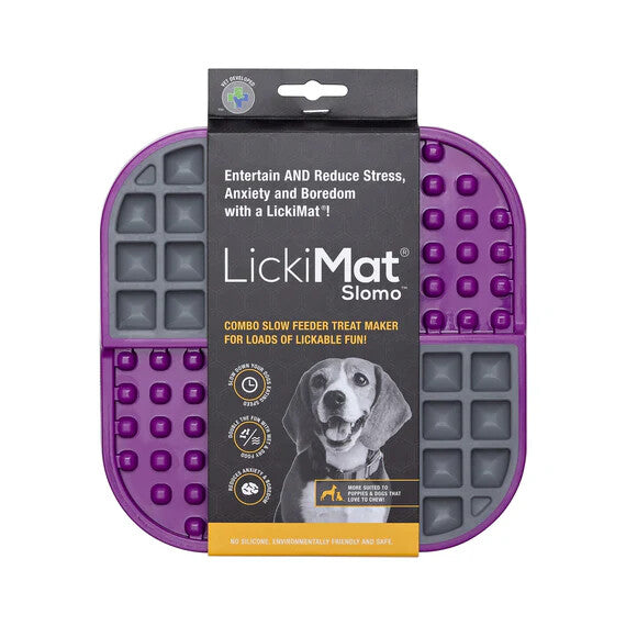 Dog Lick Mat LICKIMAT SLOMO for dogs puppies boredom busters. EXTRA TUFF