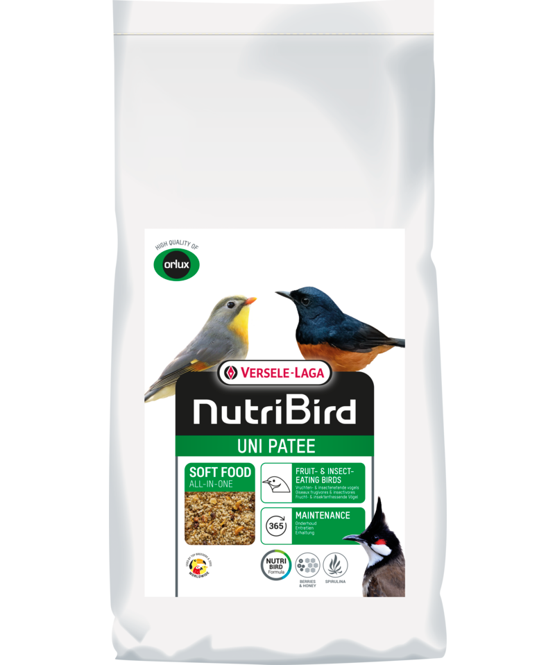 Versele Laga Nutribird Uni Patee Softbill Food Fruit & Insect-eating Birds 25kg