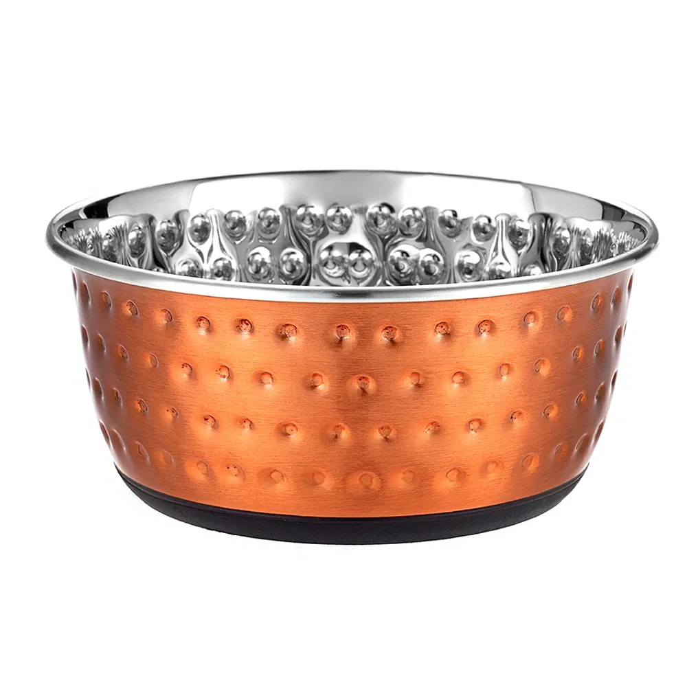 Luxury Copper Embossed Water/Food Dish/Bowl 950ml Dogs/Cats