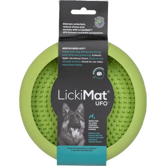 LickiMat UFO Bordem Buster for Dogs - Slow Feeding Dog Bowl Lick Mat - All Dogs