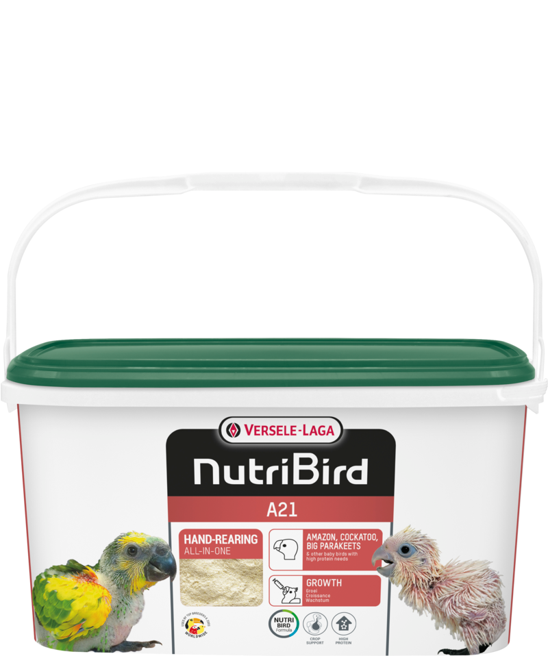 Versele Laga Nutribird A21 Hand Rearing Formula for High Protein birds 3KG tub
