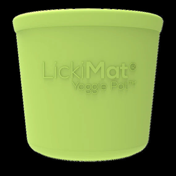 LickiMat yoggie Pot Boredom Buster Feeder for Dogs - Dog Interactive Enrichment
