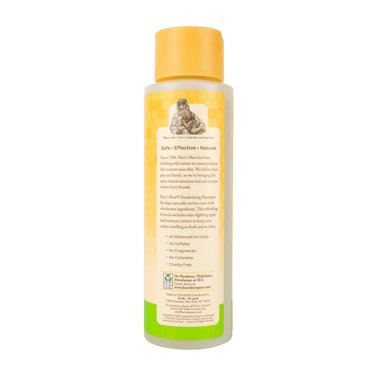 Burt's Bees Dog Deodorising Shampoo Apple & Rosemary Scent 473ml