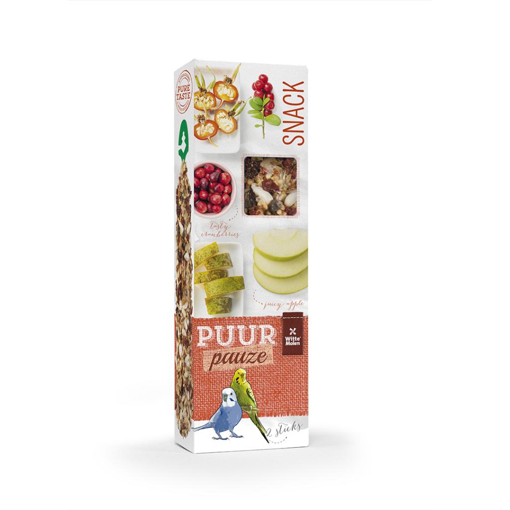Witte Molen PUUR Pauze Budgie Seed Stick Apple & Rosehip