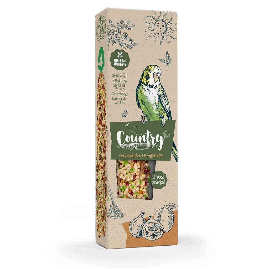 Witte Molen Country Budgie Sticks Apricot & Fig