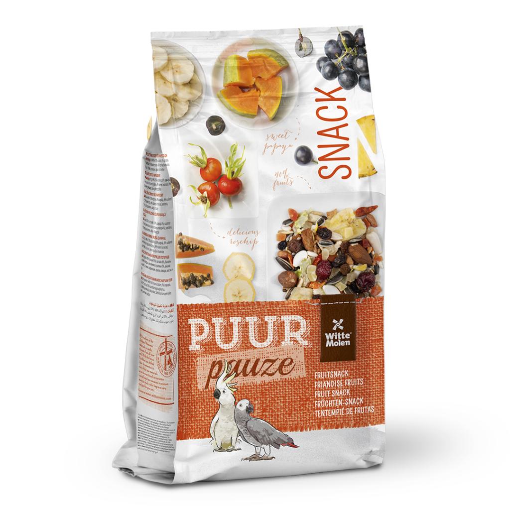 Witte Molen PUUR Parrot Snack Muesli & Fruit 750G