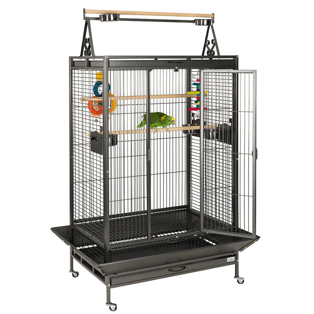 Liberta Cambridge Bird/African Grey Cage Antique/Stone Colour