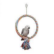 Coloured Ring Parrot/Bird Swing Toy