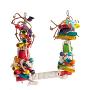 Adventure Bound Jumble Stack Swing Medium Parrot Toy, Macaw Parrot