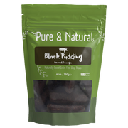 Pure & Natural Black Pudding Gourmet Sausages 6cm 250g Dog/Puppy Treat
