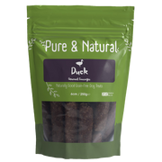 Pure & Natural Duck Gourmet Sausages 6cm 250g Dog/Puppy Treat