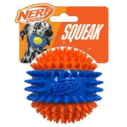 Nerf Dog 3 Part Spike Squeak Ball Teething/Chewing Dog/Puppy Toy